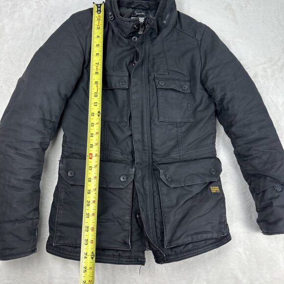 G Star Raw Women Just The Product Black Jacket Size XS Winter Coat Parka Fur - Picture 6 of 11
